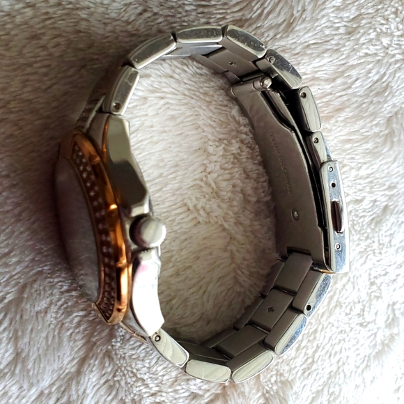 Guess Women's Mini Prism Two-toned Silver Gold Watch, W15072L2 - Picture 15 of 16